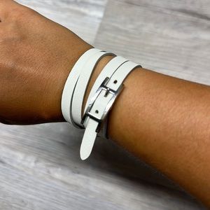 RARE double colored Hermes wrap bracelet